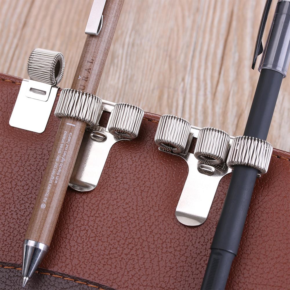 Office Supplies Stationery Doctors Metal Spring Pen Holders Single/Double/Triple With Pocket Clip