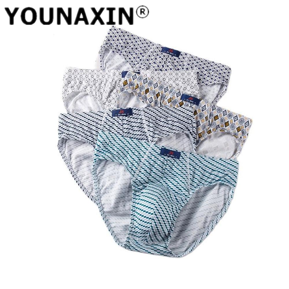 1 Pcs Big Size Men's Underwear Cotton Briefs Underpants Panties Printing Undershorts Boy Undies Breathable Knickers L XL 2XL 3XL 4XL 5XL