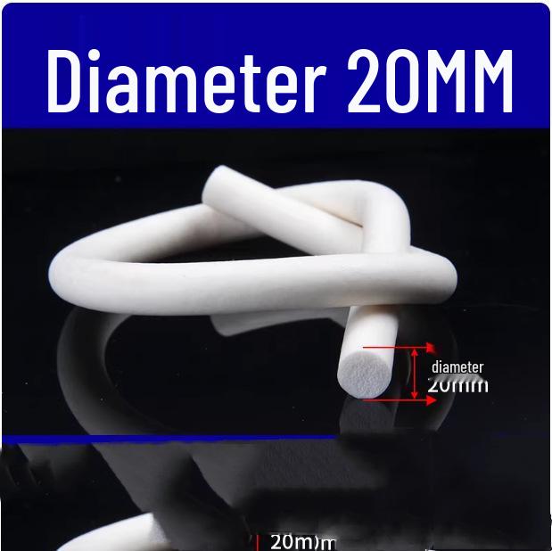 Круглый шнур из силиконовой пены - Термостойкая уплотнительная лента (2/3/4/5/6/7/8/9/10 мм)