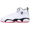 Jumpman Team II Противоскользящая Амортизация Средняя высота Детские Баскетбольные Кроссовки Черно-белые Подростки 820273-106