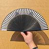 Мультяшный кот складной веер в японском стиле деревянный ручной веер