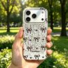 Brown Hearts and Bows Case for iphone 18 Pro Max 12 XS Max 11 16 Plus 15 17 Pro 14 13 XR Air Silver Crushed Foil Cover
