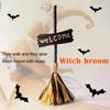 Метла ведьмы интерактивная волшебная ходячая метла игрушка креативное украшение на Хэллоуин для развлечения в доме с привидениями