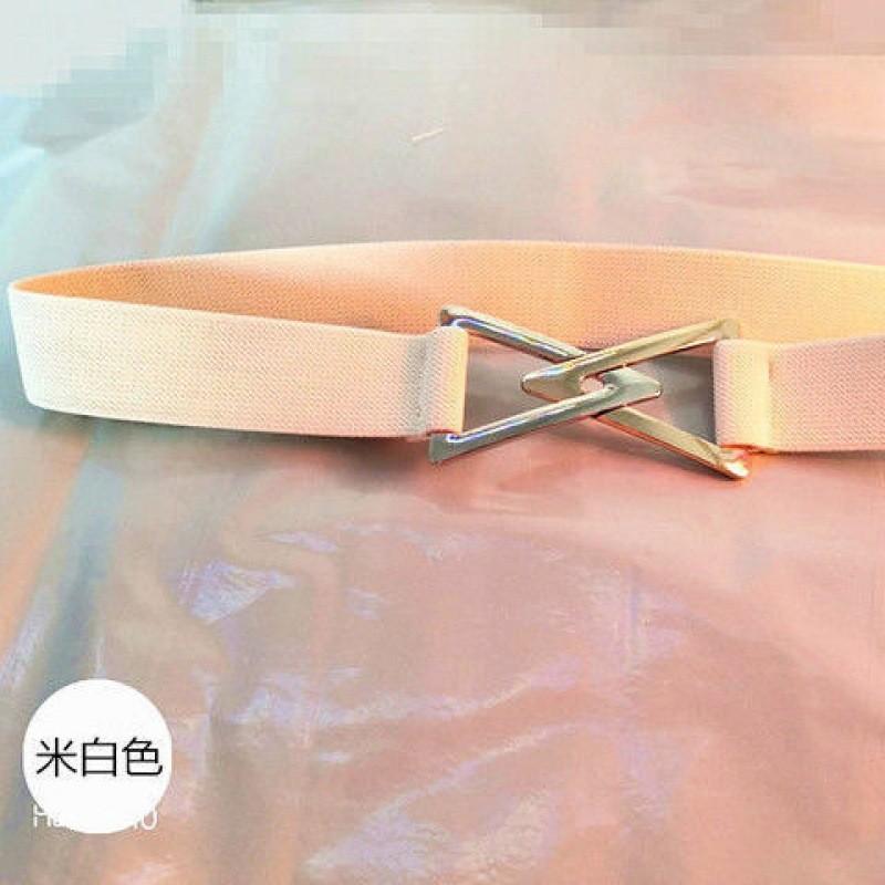 Шикарный пояс с треугольной пряжкой для женщин в элегантных черном и бежевом цветах, идеально подходящий для осенней моды