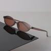 Cat Eye Sunglasses Women Men Vintage Stylish Mirror Minimalist Lens Sun Glasses Female Male Cool Personality