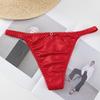 Thin Belt Bow Underwear For Women Girl Sports Panties Thong Low Waist Seamless Soft Satin Briefs Female Lingerie
