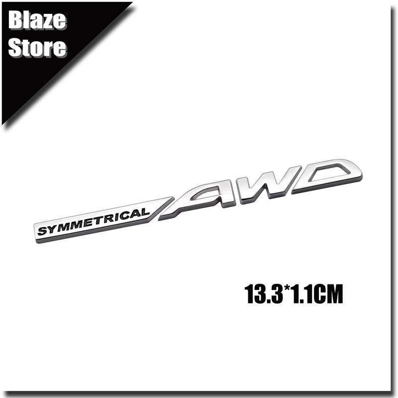 3D Металлическая Симметричная Эмблема AWD На Крышку Багажника Автомобиля Автомобильная Наклейка Для BRZ XV Outback Forester Asahi Panther WRX Impreza
