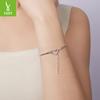 Браслет из стерлингового серебра 925 пробы Simple Love Basic, классический универсальный браслет-цепочка «Змеиная кость»