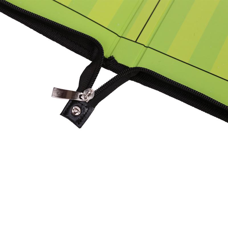 Двустворчатая магнитная тактическая доска с молнией из ПУ кожи для футбола и баскетбола