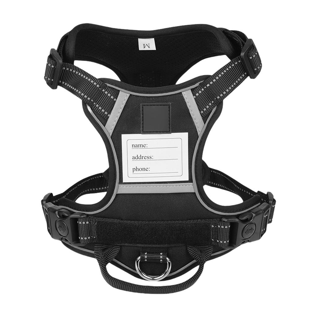 Dog Harness Nameplate Vest Adjustable Training Vest Pet Strong Training Walking Swimming Hiking Nameplate