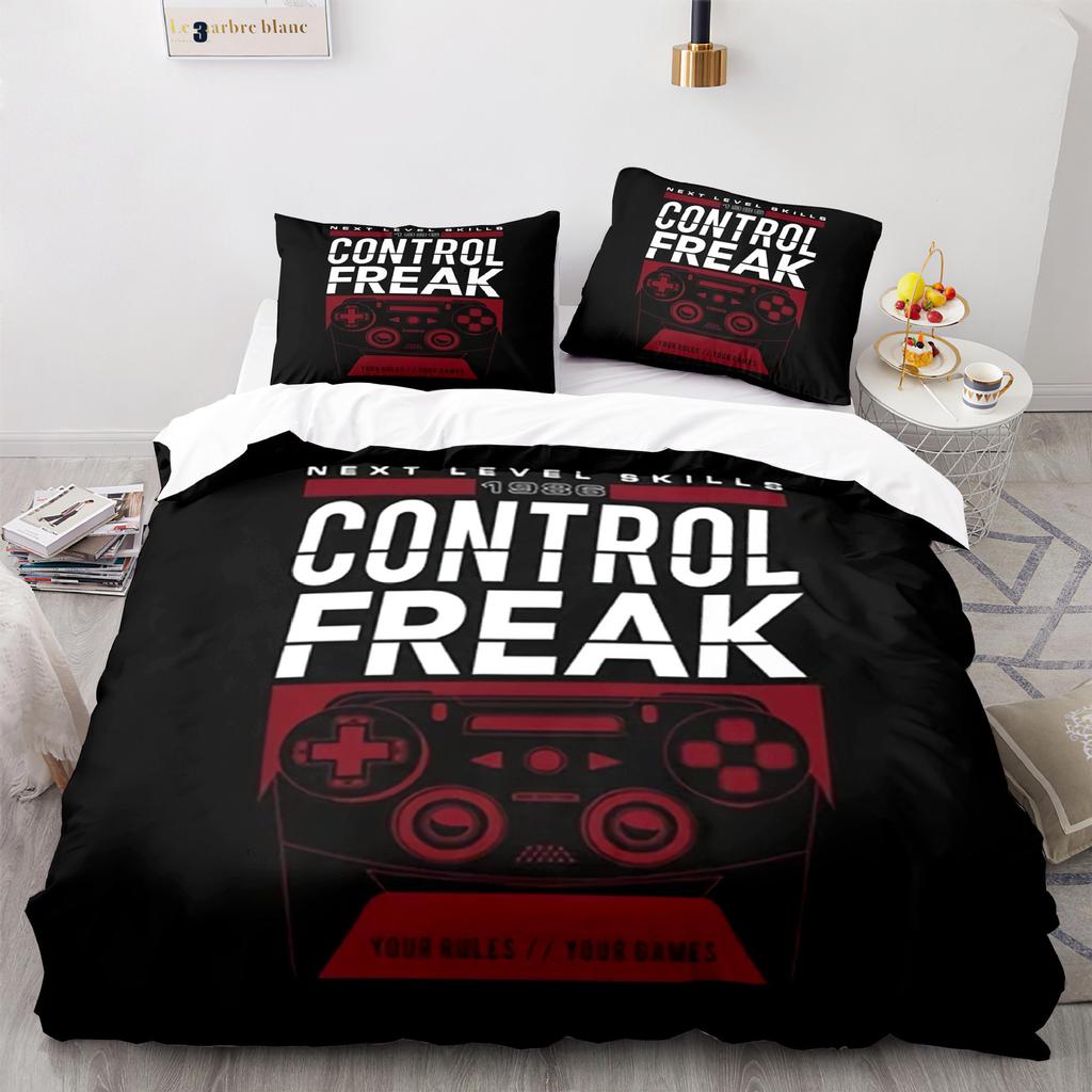 Digital Printing Three-Piece Gamepad Quilt Cover Size Quilt Cover 3D
