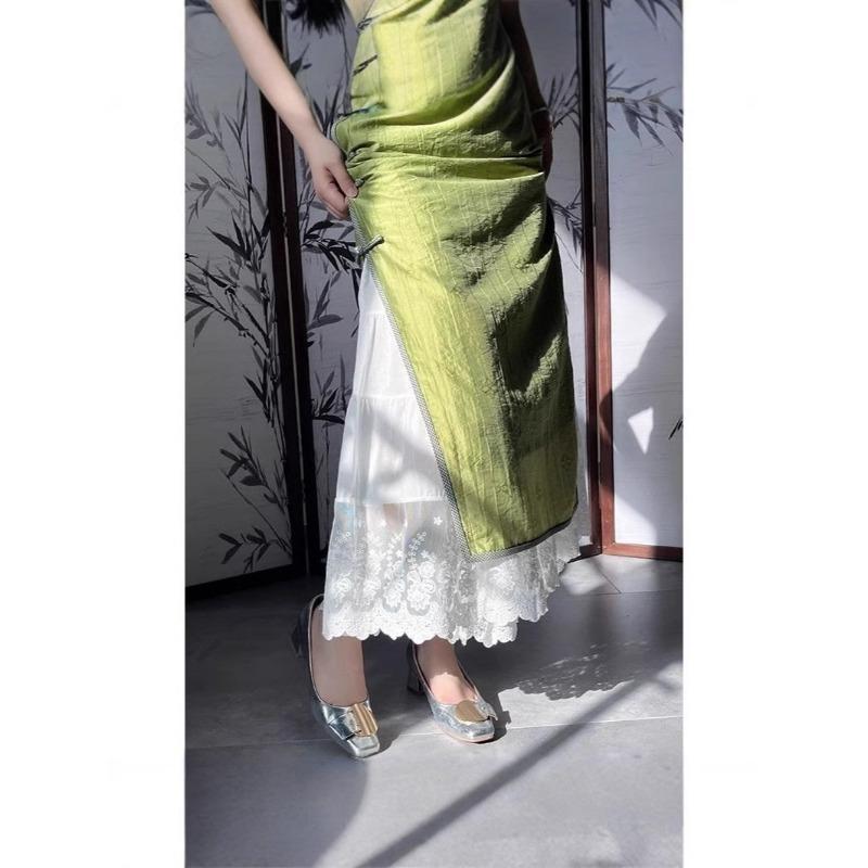 Сладкие и Свежие Укороченные Брюки Весной и Летом, Свободные Оверсайзные Вышитые Лоскутные Кружевные Однотонные Брюки Микро-клеш