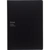 KOKUYO Note Cover with Document File and 1 Campus Notebook Included A5 Black No-615B-D
