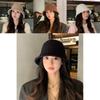 Natural Style Wide Brim Fisherman Hat For Women With Textured Design