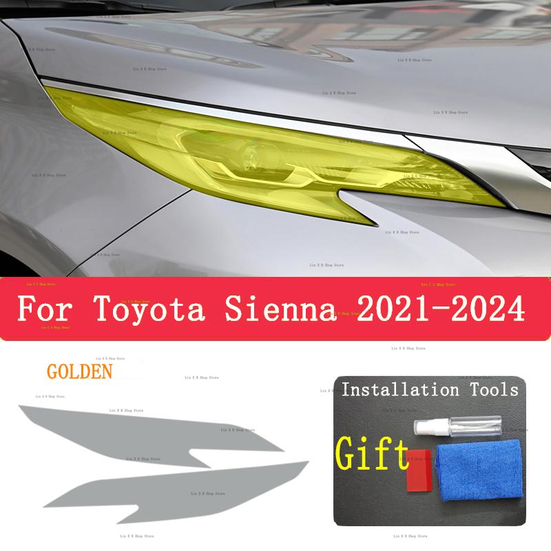 Для Toyota Sienna  -2024 Автомобиль Внешний вид Фара Защита от царапин Передняя Лампа Тонировка ТПУ Защитная Пленка Чехол Ремонт Аксессуар