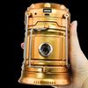 Солнечный туристический фонарь Легкий Водонепроницаемый USB-перезаряжаемый светодиодный свет Ультраяркий Наружный для походов Палатка Подвесной Аварийный светильник