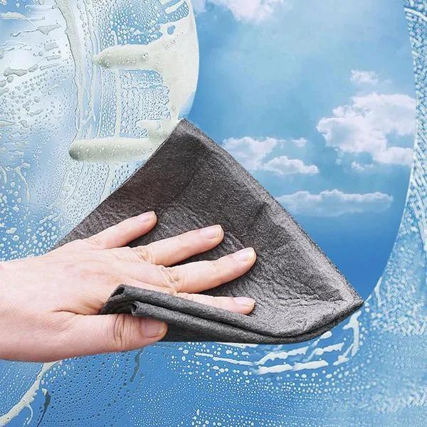 10PCS Microfiber Magic Cleaning Cloth Glass Wiping Rags No Trace Cleaning Cloths Microfiber Absorbent Dish Cloth Tableware Rag Cleaning Towel