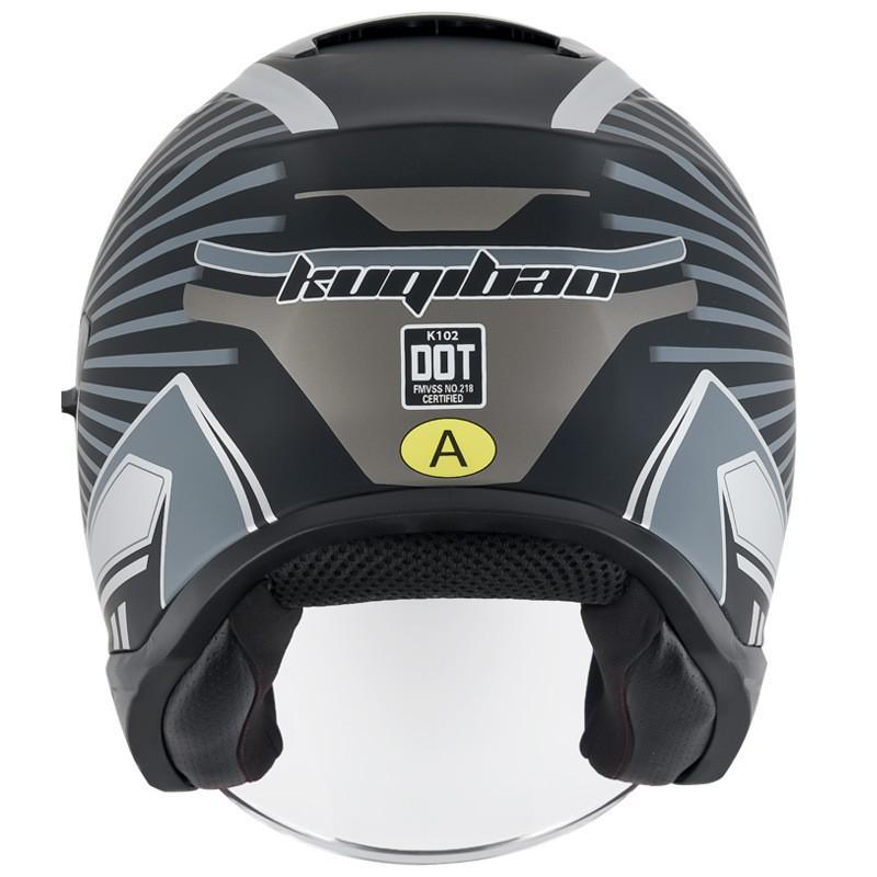 Bluetooth Motorcycle Half Helmet 3C Certified Dual Lens Men Women All Season