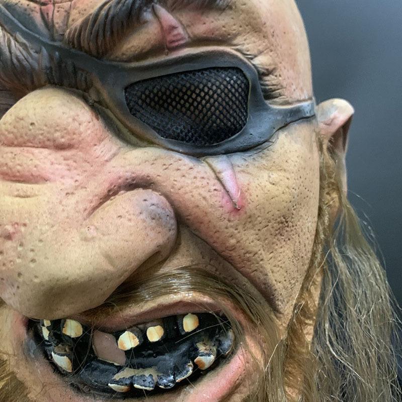 Одноглазая бородатая маска старшего брата из латекса