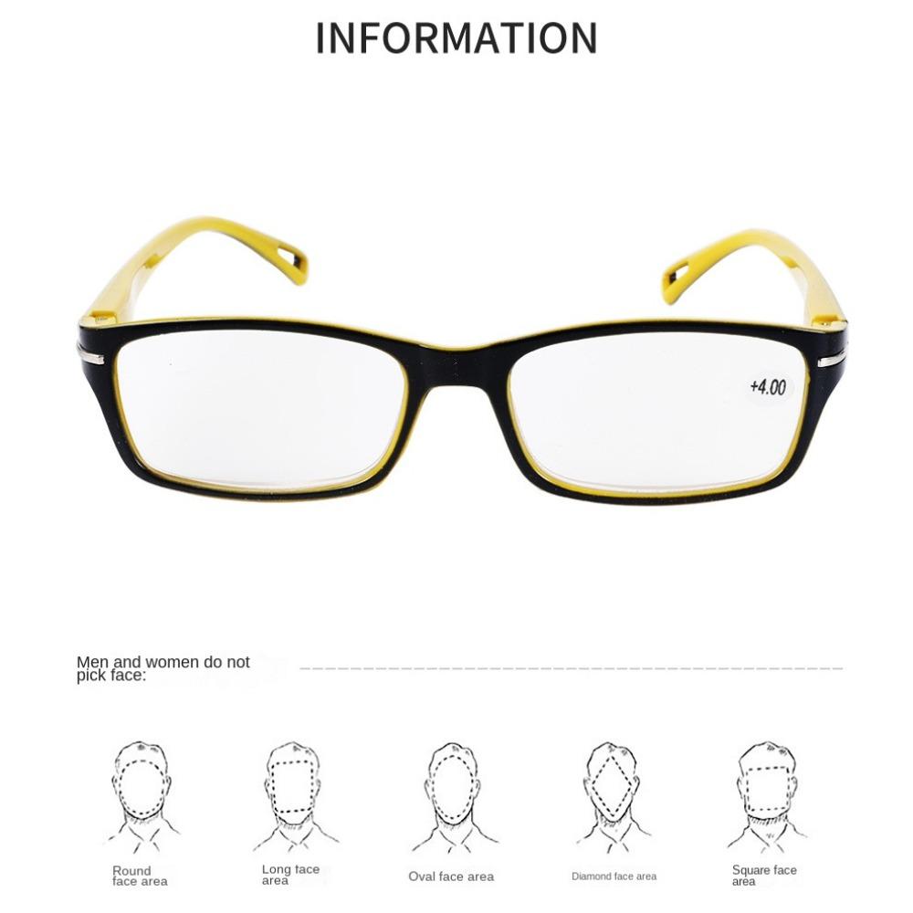 Очки с желто-черной оправой из поликарбоната, противоутомляющие глаза очки для чтения
