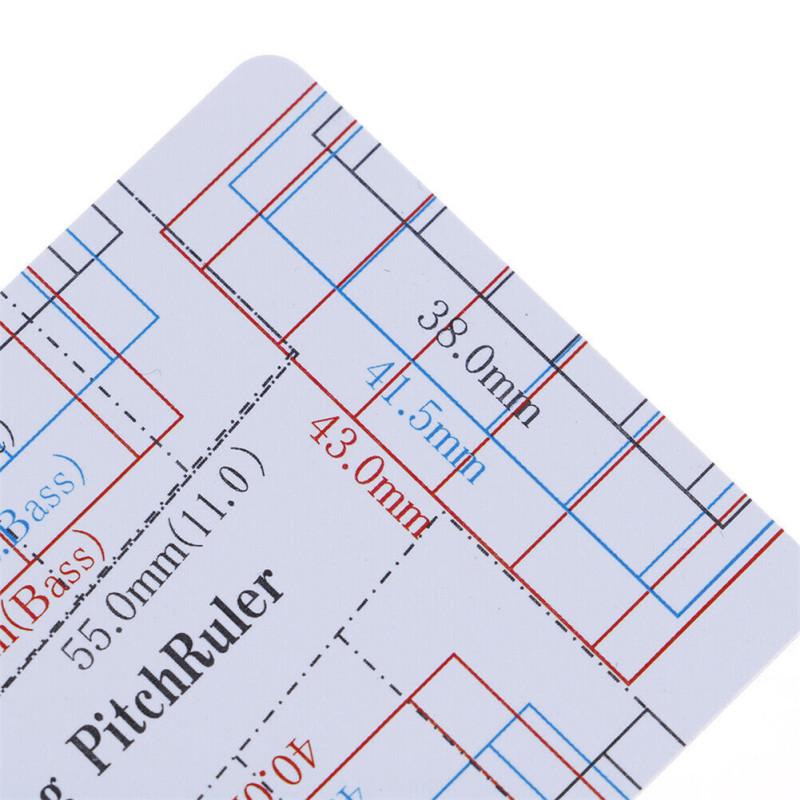 Линейка высоты струн гитары Портативный DIY измерительный инструмент для классических акустических электрогитар