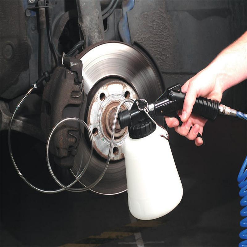 1L 0.75L Dual Oil Pot Brake Oil Replacement Tool Oil Pot Automotive Brake Fluid Injector Pneumatic Brake Oil Replacement Machine