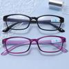 Unisex High-Definition Glasses Reading Glasses Square Frame Comfortable Presbyopic Glasses Anti Blue Light Fashionable Ultra Light  Accessories