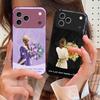 Девушка с цветами Для iPhone 17 Air 16 E 15 14 13 Plus 12 mini 11 17 Pro Max XR Xs Max 16E 7 8 Закаленное Стекло Чехол для Телефона