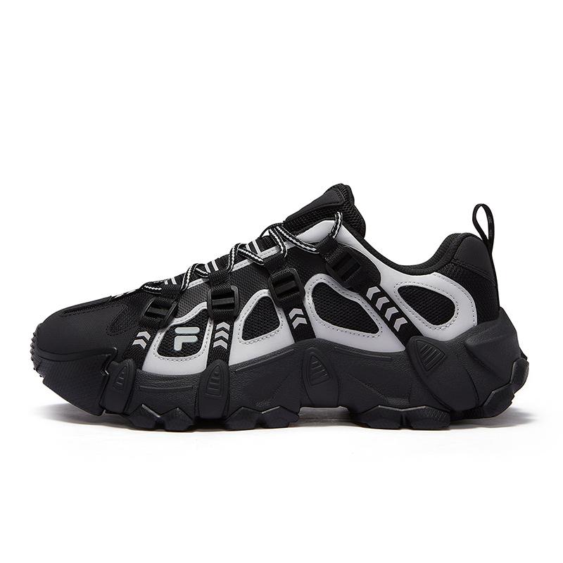 Fila Fusion Exocet Горные ботинки Модные Универсальные Низкие Повседневная обувь Мужские кроссовки Черный Серый T12M511510FBV