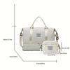 Women Bags Large Capacity Travel Bags Waterproof Tote Handbag Travel Duffle Bags Women Yoga Fitness Bags with Shoe Compartment