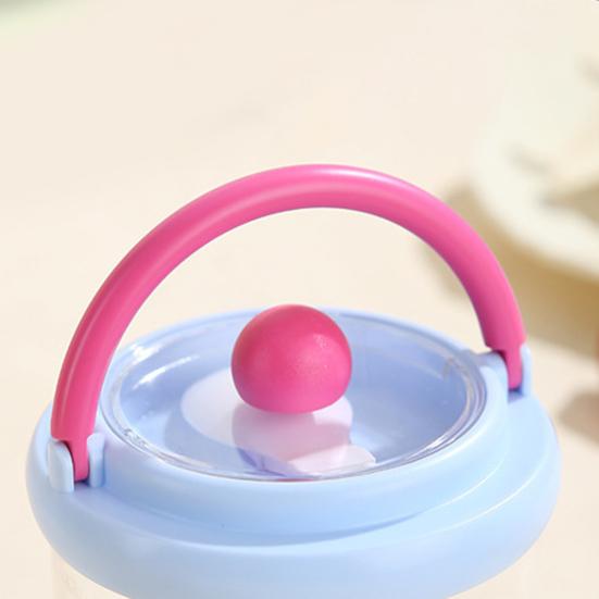 Portable Salad Bowl with Built-In Fork & Lid 600ml Double-Layer Plastic