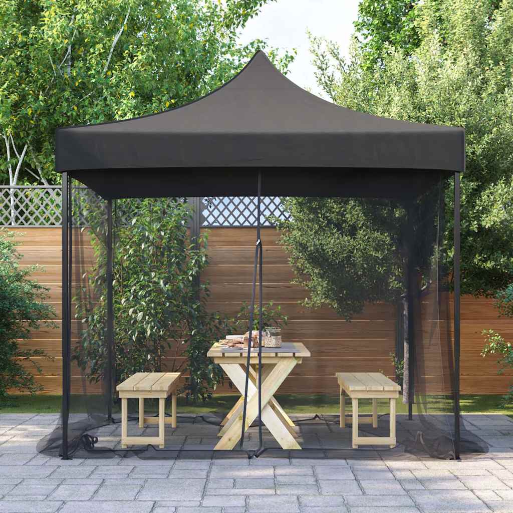 Outdoor Mosquito Net 220 Meshes Black 300 x 300 x 200 cm