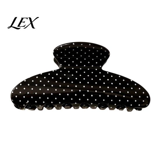 Cute Hair Clips for Daily Commuting Polka Dot Claw Clip Women, Lightweight Acrylic Non-Slip Jaw Clip, Half Tied Hairstyles Elegant Strong Hold