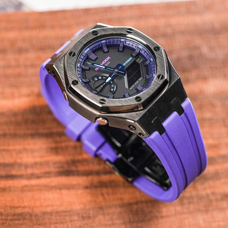 Casio Унисекс Часы с Жидкокристаллическим и Аналоговым Двойным Дисплеем Серия 48,5 мм Черные GA-2100VB-1A(Watch8--)