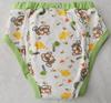 Waterproof Adult Diaper Cover, Incontinence Pants, Elderly Care Diaper, Bedwetting Cover, Training Pants, Green, Cute Monkey Design, ABDL (Size L)