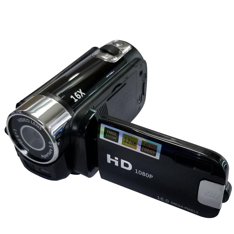 Видеокамера 16MP Full HD цифровое масштабирование Видеокамера TFT LCD экран Съемка DVR Видеокамера 2,7-дюймовый экран Просмотр воспроизведения
