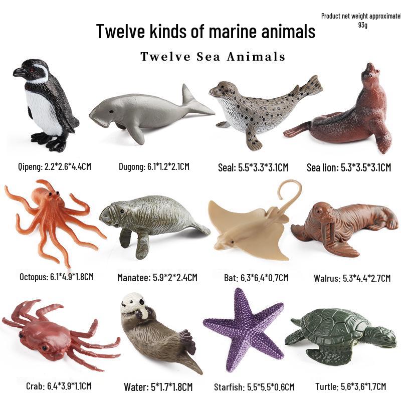 Набор моделей диких животных Арктики: Белый медведь и пингвин