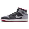 Мужские кроссовки Air 1 Mid Bred Shadow серо-черные цементно-серые DQ8426-006