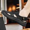 Summer Men's Sandals Fashion Roman Sandals Handmade Mesh Men Casual Shoes Platform Outdoor Men's Beach Sandals