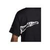 Nike Футболка с графическим принтом, стандартный крой, круглый вырез, мужские топы, черный цвет DV9263-010