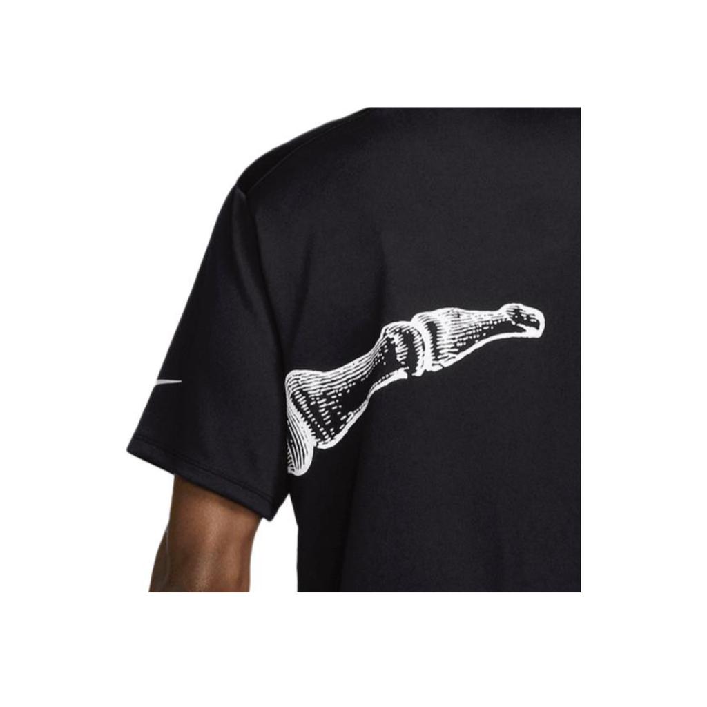 Nike Футболка с графическим принтом, стандартный крой, круглый вырез, мужские топы, черный цвет DV9263-010