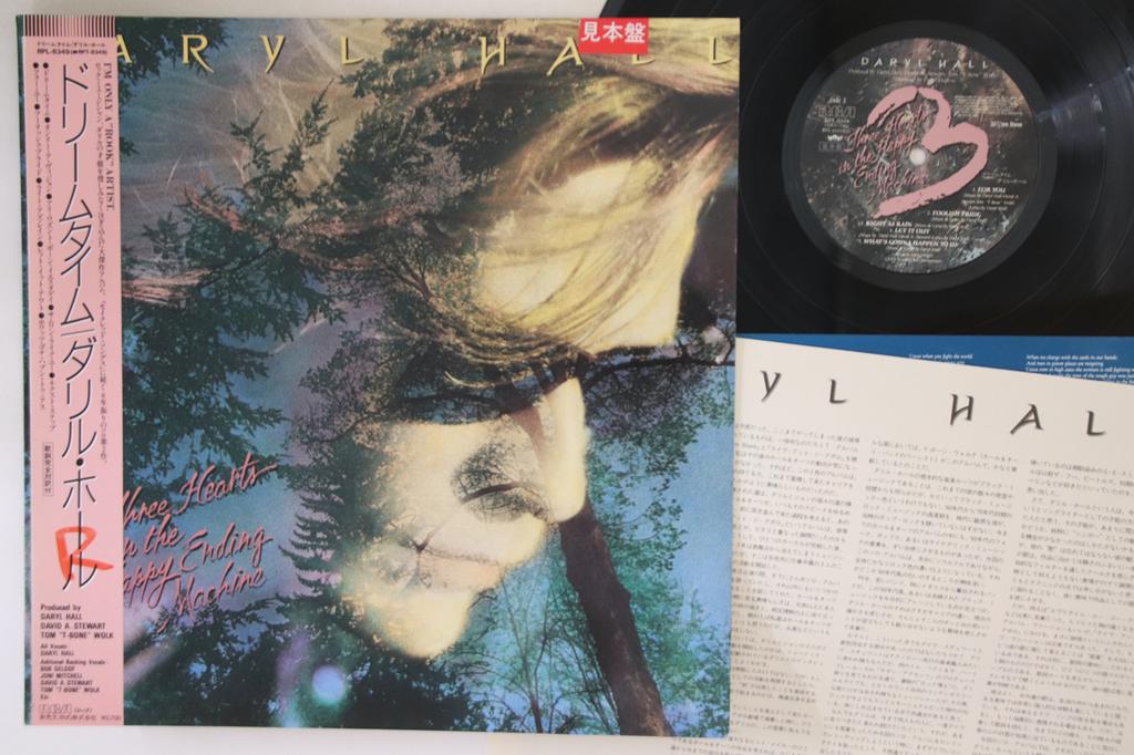 LP Record DARYL HALL - Three Hearts In The Happy Ending Ma RPL8349PROMO RCA 1986 Japan Obi Rock Used