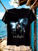 Мужская черная футболка с коротким рукавом The Twilight Saga Хлопок Привет...
