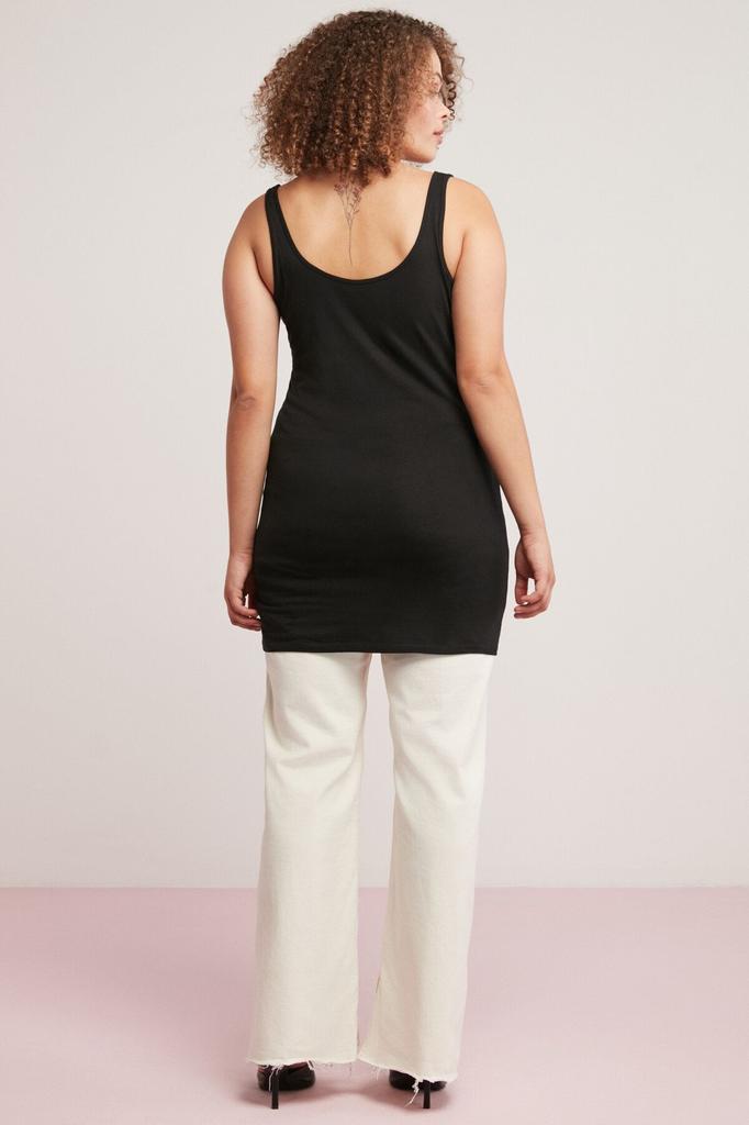 Женское стильное боди большого размера Veronica Black, боди больших размеров с толстыми бретелями, которое полностью облегает тело