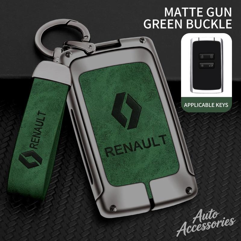 For Renault Koleos Kadjar Clio Captur Megane Talisman Espace Scenic Arkana Dacia Sandero Zinc Alloy Car Key Case Protector Shell NN40