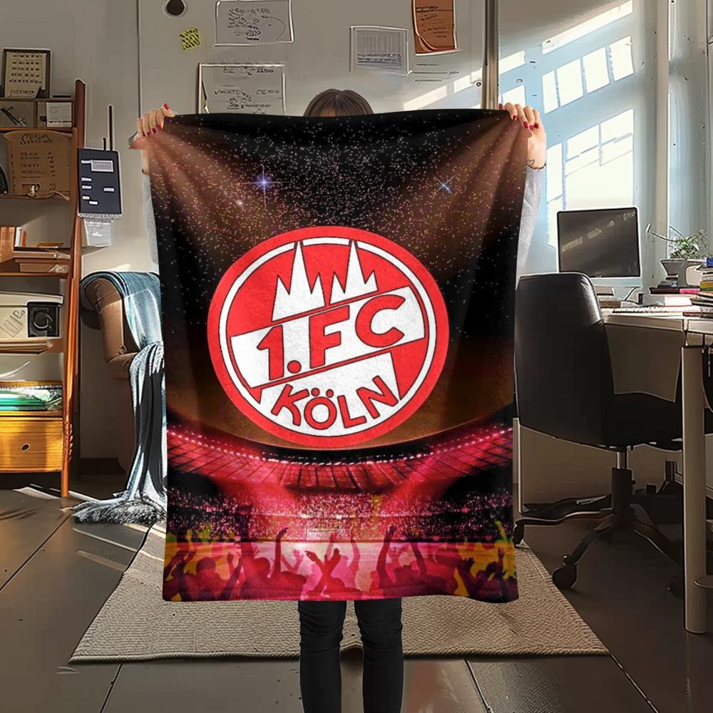 1pc FC KÖLN Print Flannel Blanket, High quality Comfortable for All Seasons, Home Decor, Warmth and Comfort, Perfect for Christmas Gifts51