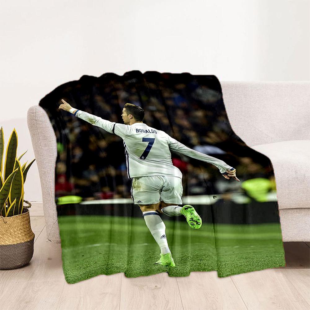 Cristiano Ronaldo Blanket Ultrasoft Suitable For Sofa Office Chair Seaside Four Seasons Universal Stylish Decor