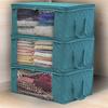3Pcs Clothing Wardrobe Organizer Bag Clothes Blanket Quilt Closet Box Bag Home Foldable Storage