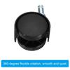 PP Insert Rod 360 Degree Universal Caster Nylon Furniture  Pulley 1.5 Inch Swivel Casters  Worker