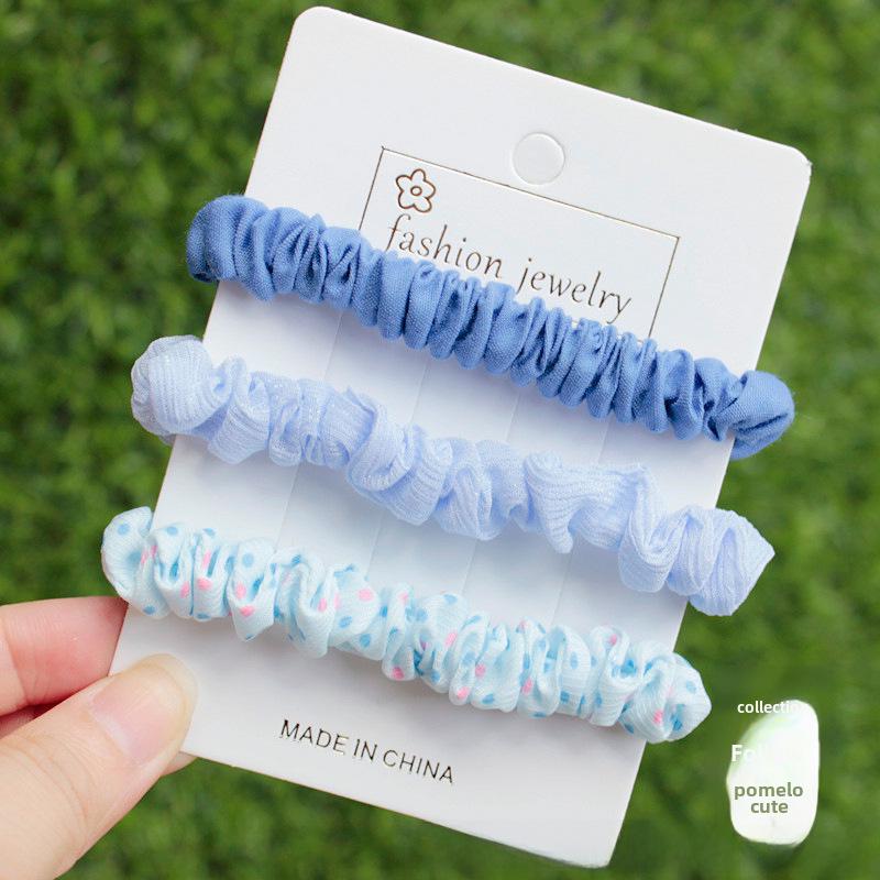 Корейская милая эластичная повязка для волос в виде обруча для девочек - небольшой аксессуар